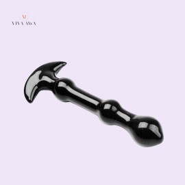 Black Glass Butt Plug Anal Sex Toys Women Butt Plug